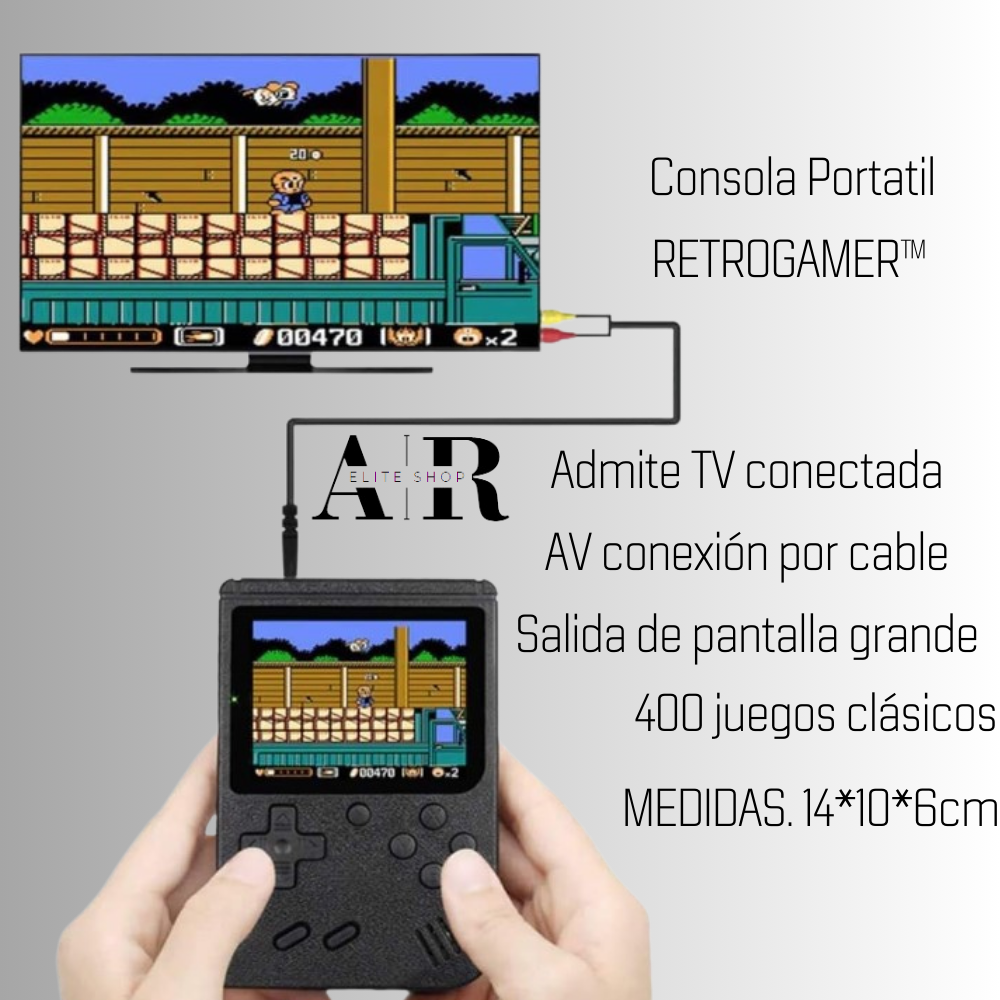 CONSOLA PORTATIL RETROGAMER™😍🕹️👾